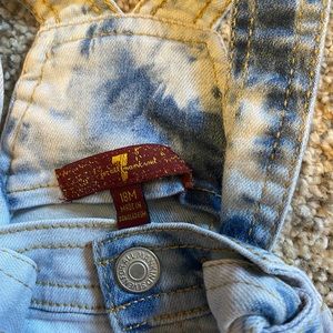 7 For All Mankind Toddler Jean Jumper Dress 18 Months